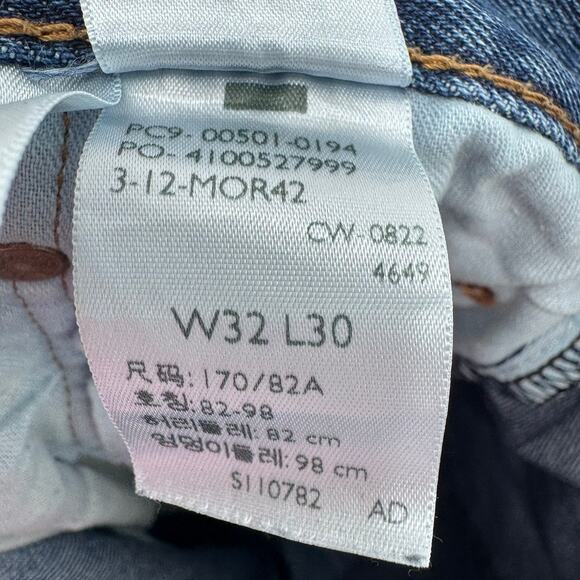 Levi's 501 Jeans Blue Size 32 30 - Picture 5 of 6
